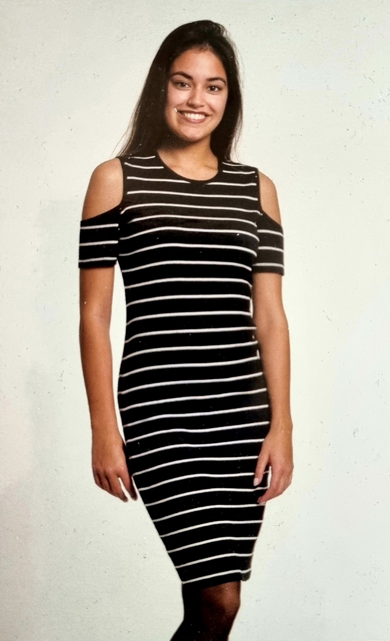 Women's Ribbed Slim Fit Crew Neck Mini length Body dress