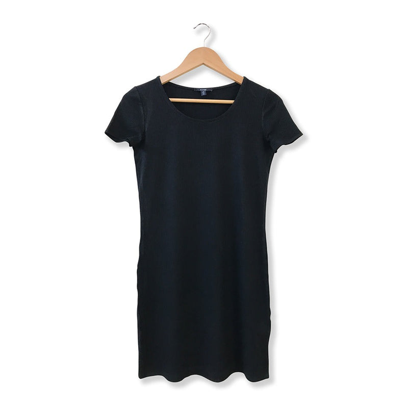 Women's Ribbed Crewneck Short Sleeve Casual top Long T-shirt