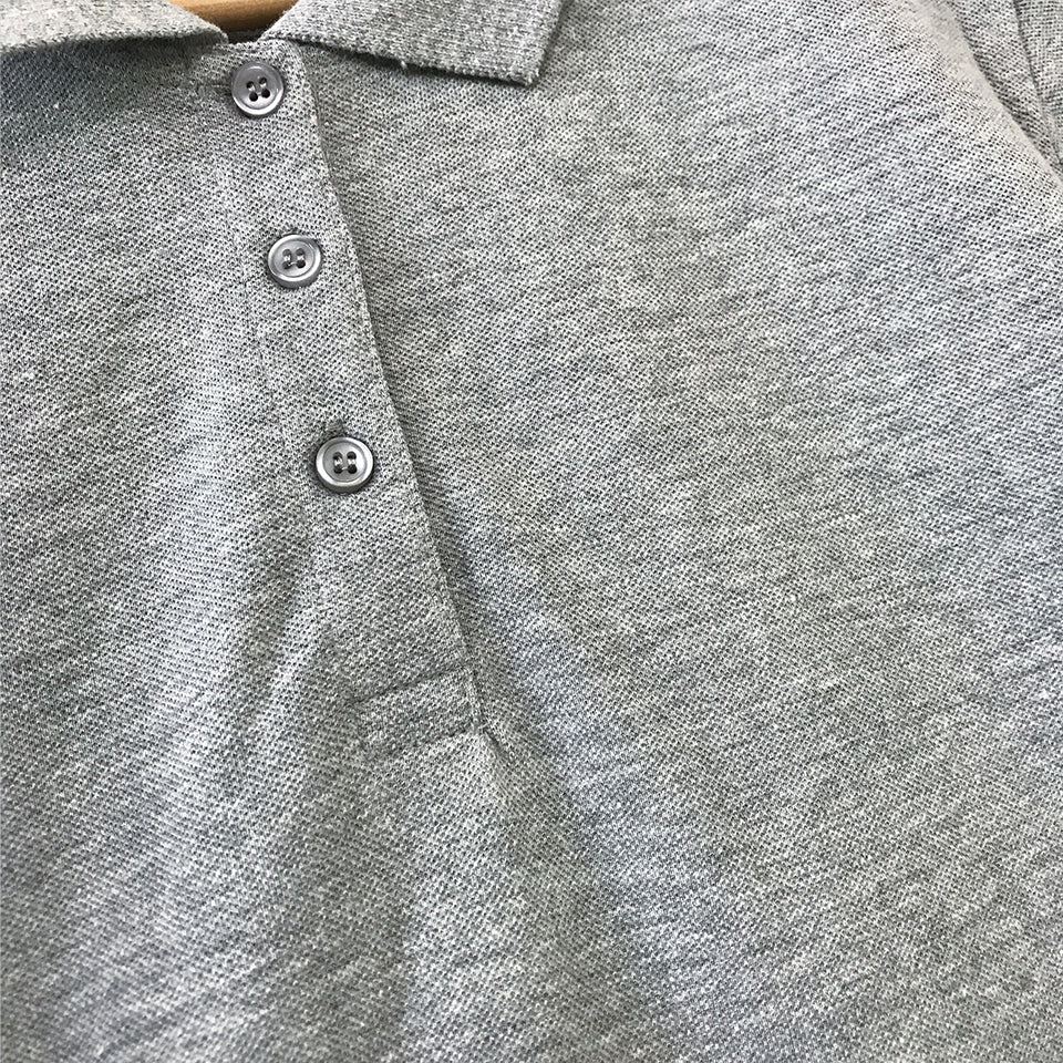 Womens cotton full sleeve polo t-shirt