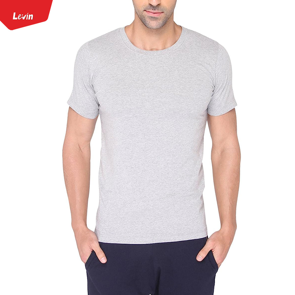 Men's Summer Friendly Casual Comfortable Cotton Crew neck T-shirt