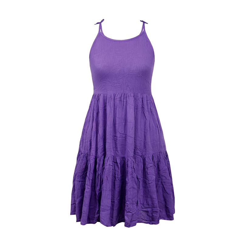 Girl’s Summer Sleeveless High Waist Cami Dress