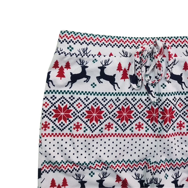 Women's Casual Christmas Printed Holiday Cozy Pajama Joggers