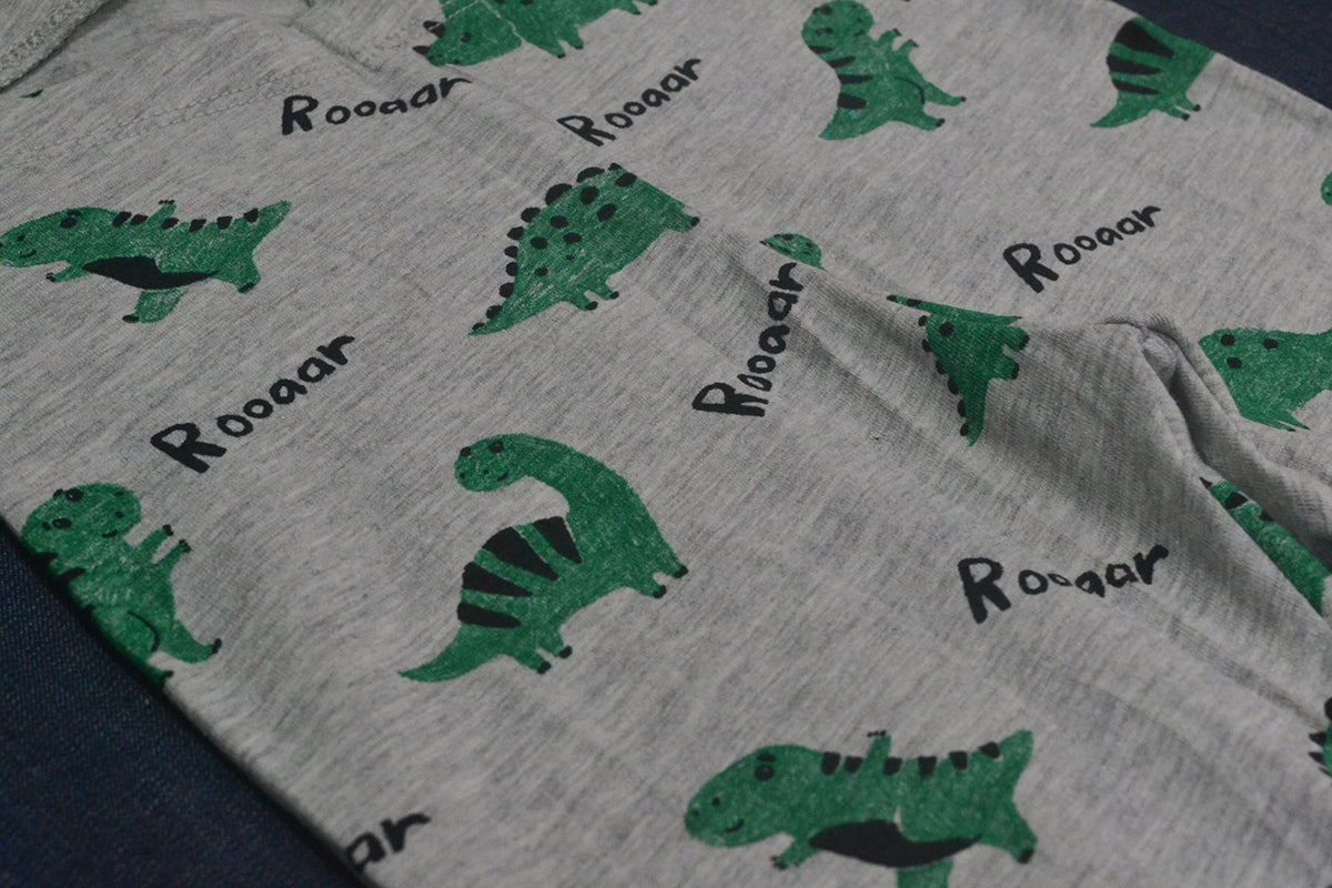 Girls Abstract Printed Elastic Waist Cotton Pajama Leggings