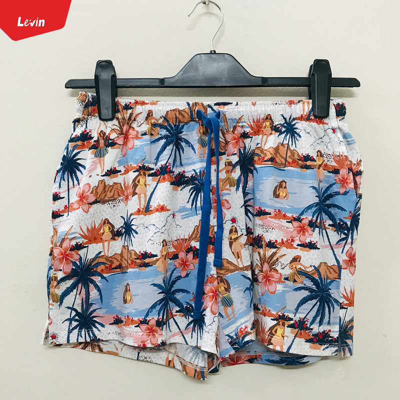 Women’s Summer Cotton Side Pocket Elastic Casual ladies Shorts