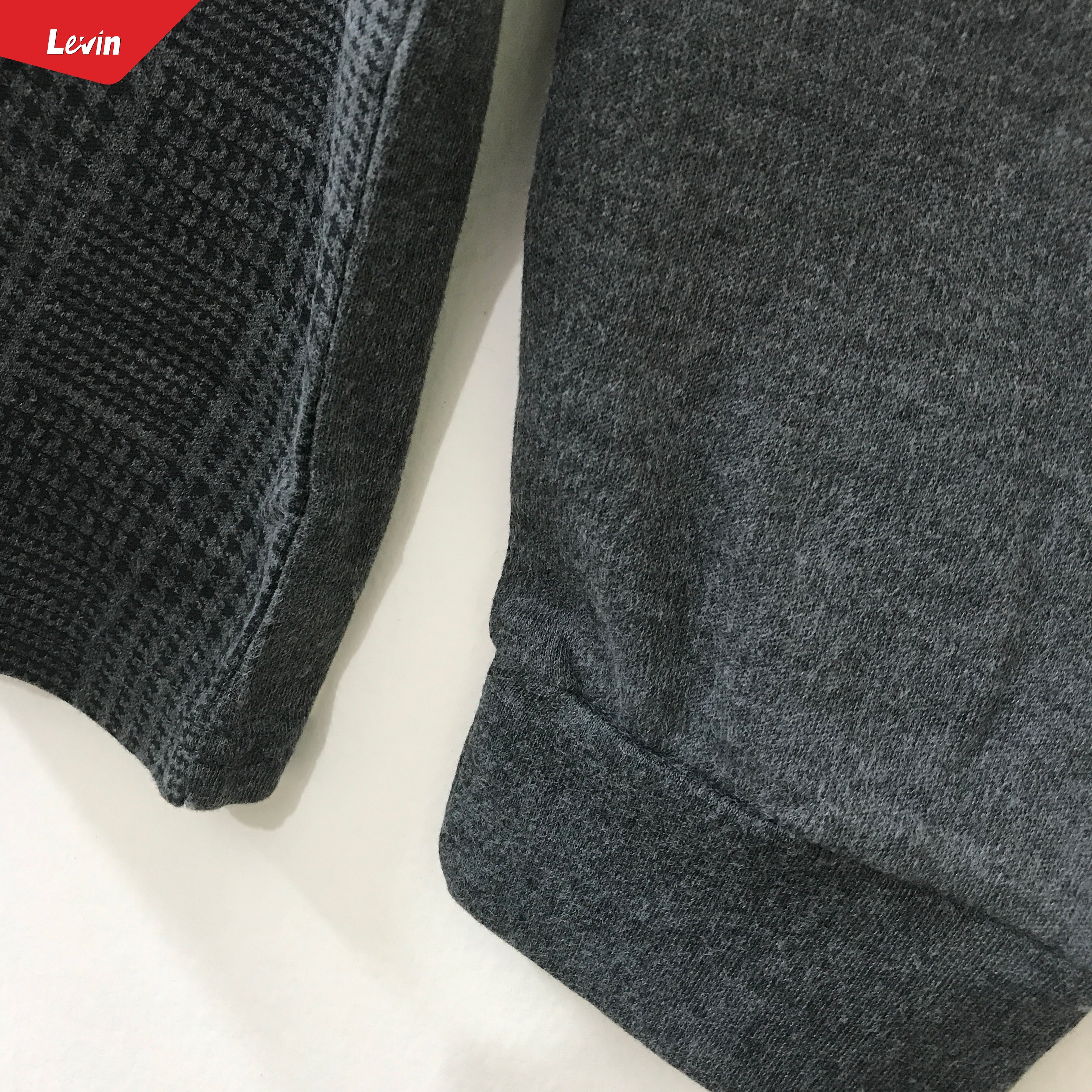 Mens Knit Cotton Mock Neck Long Sleeve Loose Fit Sweatshirt