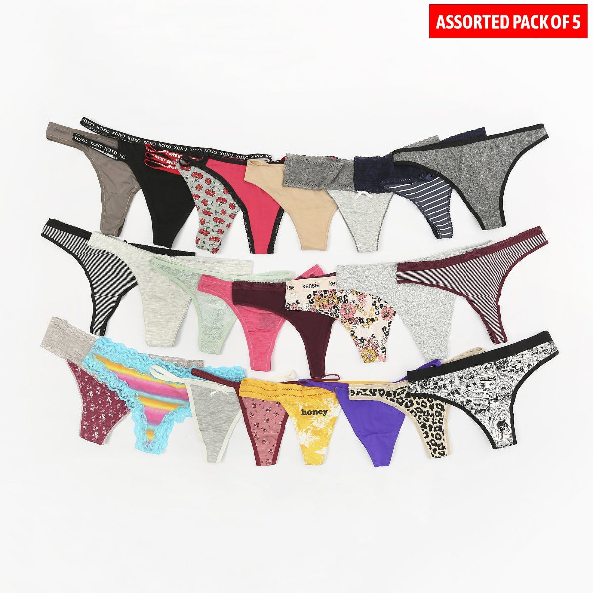 Assorted Multicolor Ladies Premium Sexy Thong