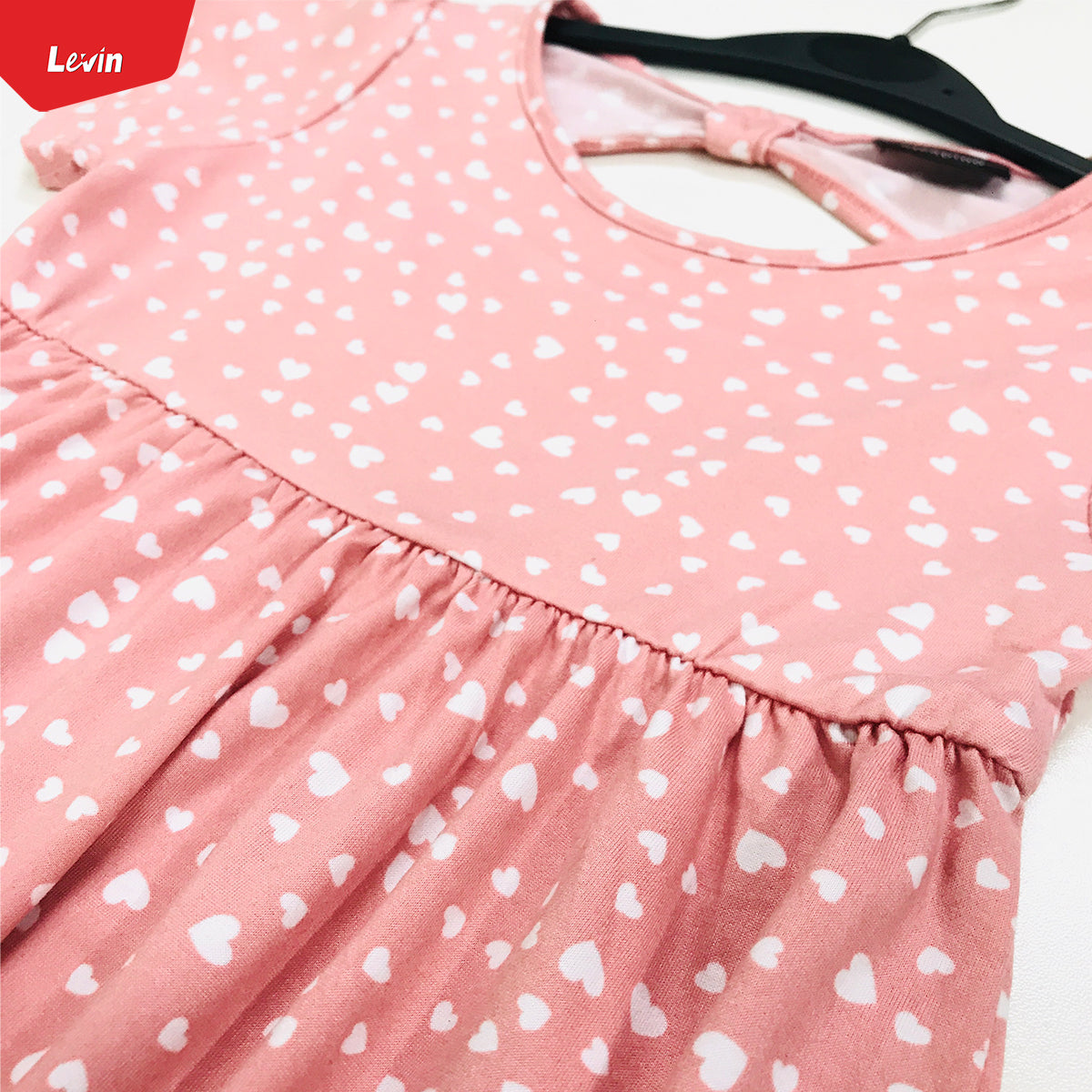 Girls Comfortable Printed Casual Short Sleeve Frock