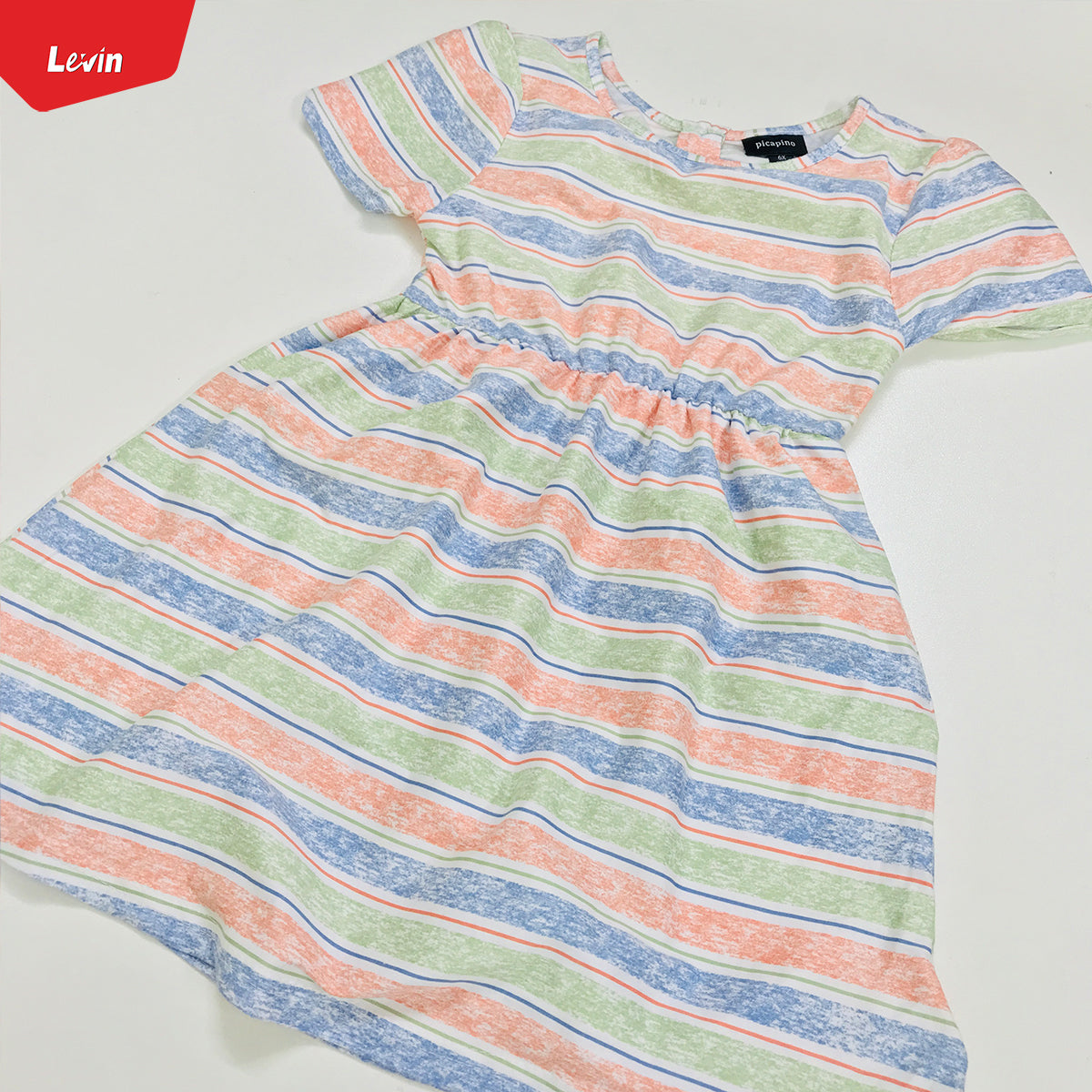 Girls Comfortable Printed Casual Short Sleeve Frock