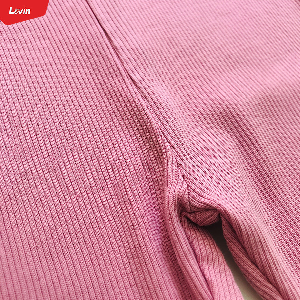 Toddler Girl Cotton Ribbed Lettuce Cuff Full-Length Leggings