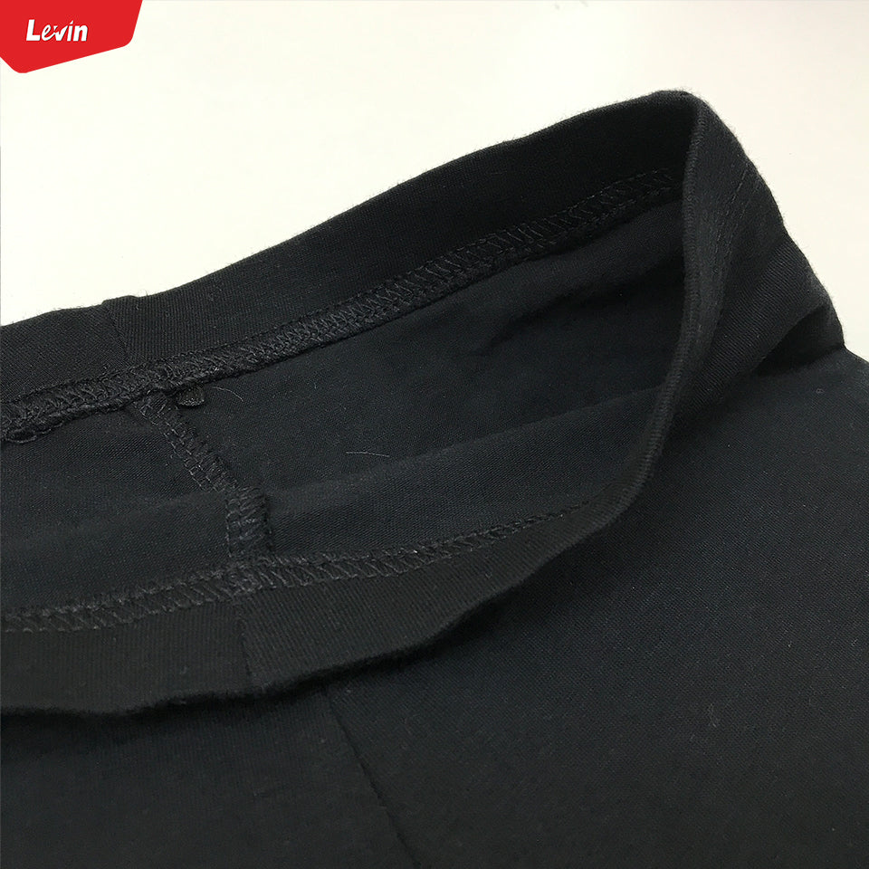 Womens Black Stretch Cotton Biker Shorts