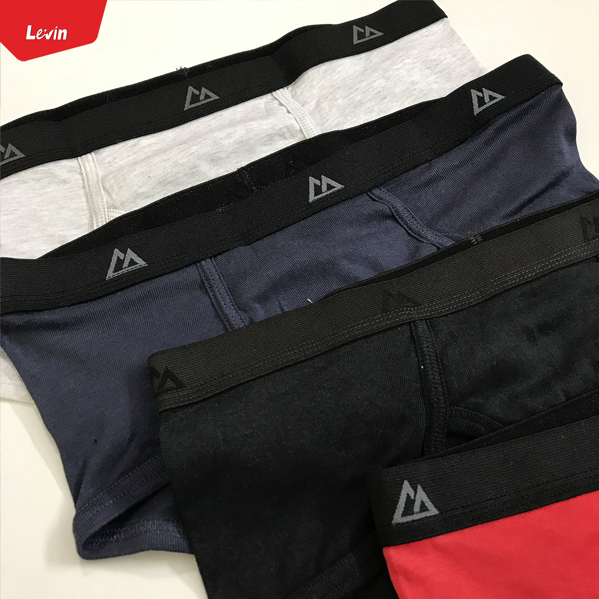 Men's Solid Cotton Ribbed Mid Rise Brief Underwear