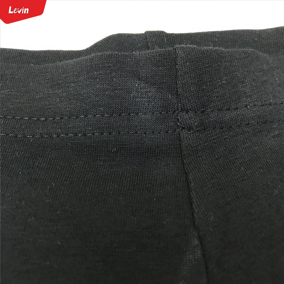 Womens Black Stretch Cotton Biker Shorts