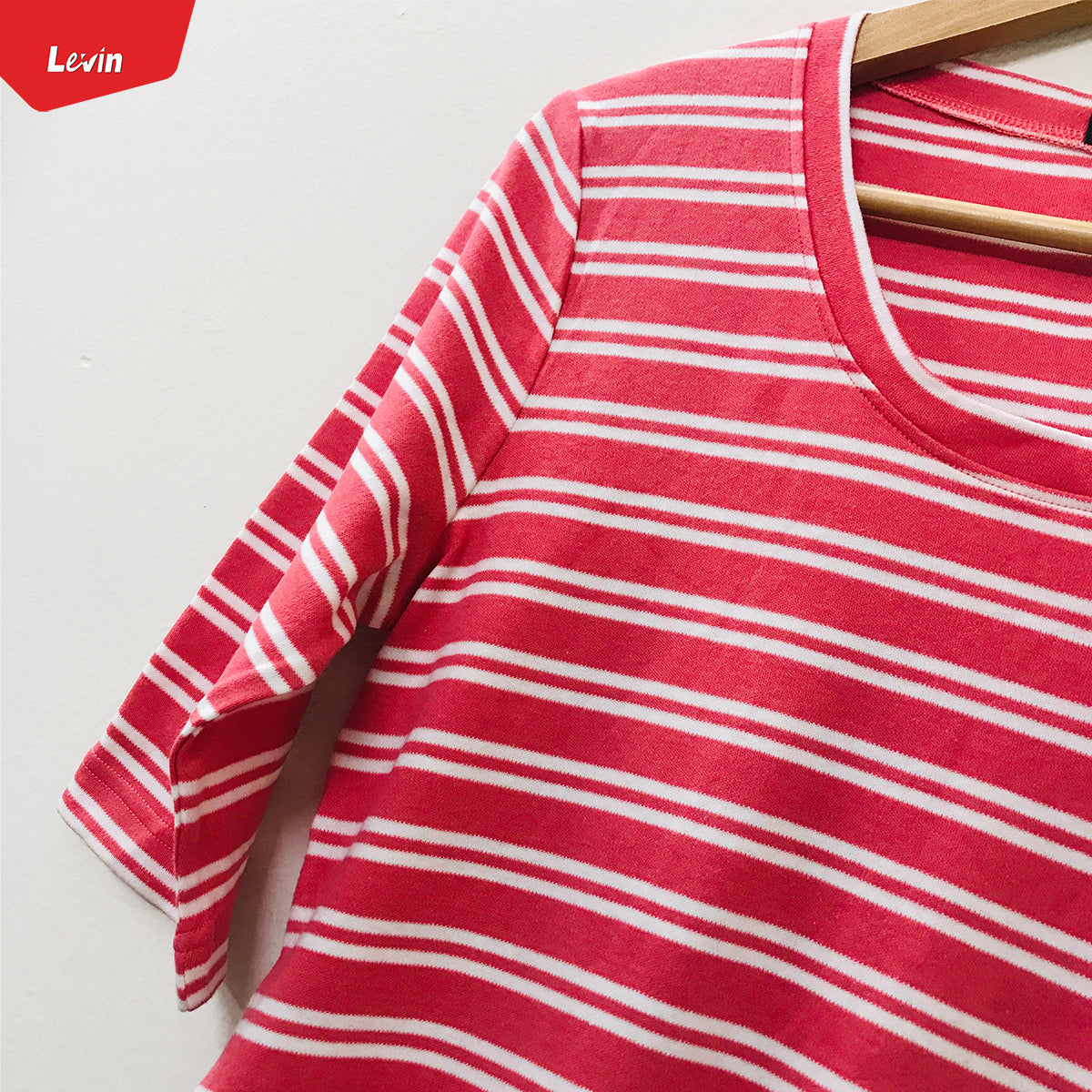 Womens scoop neck Semi Long cotton half sleeve t-shirt
