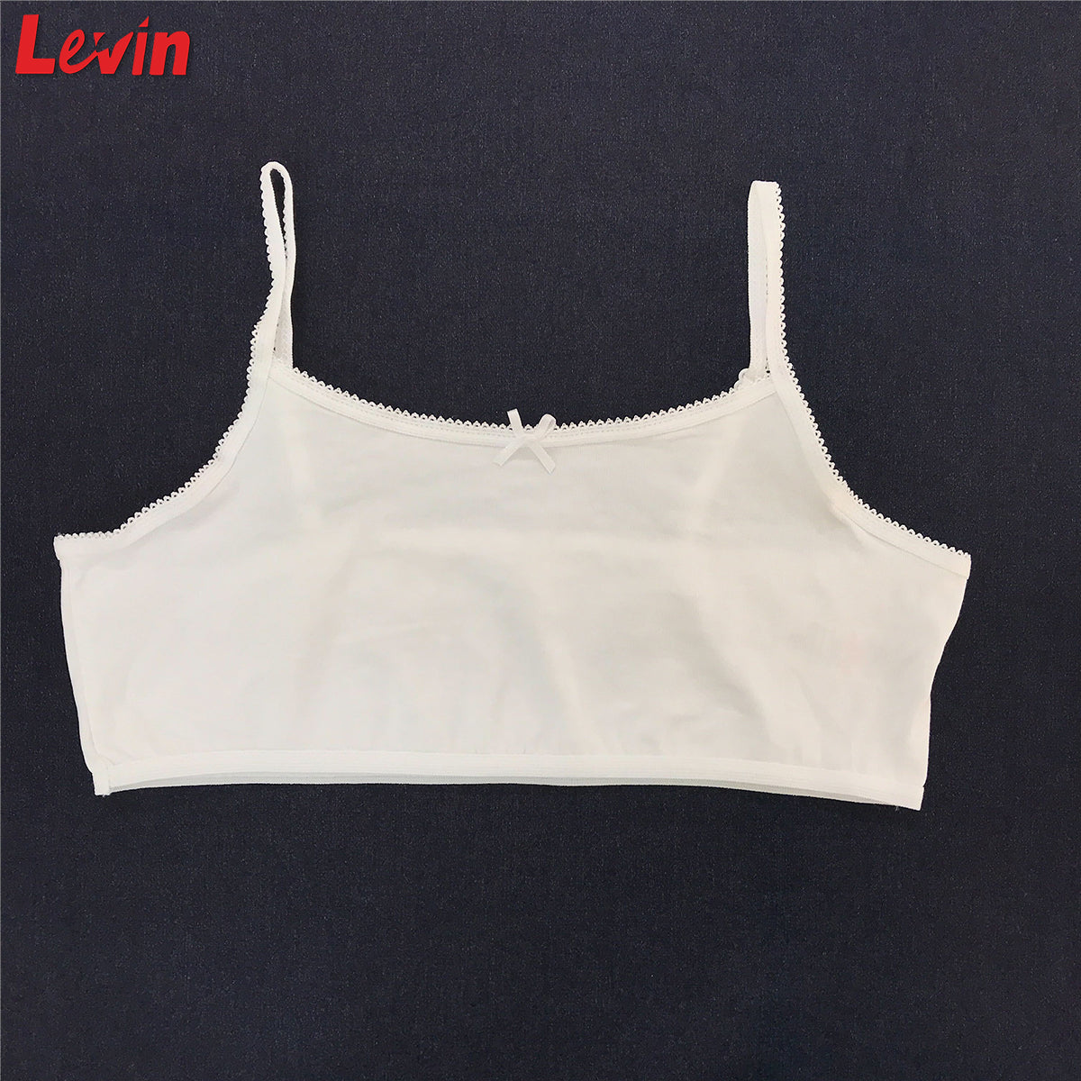 Girls Cotton White Bra with Spaghetti Straps 3 Pcs Combo