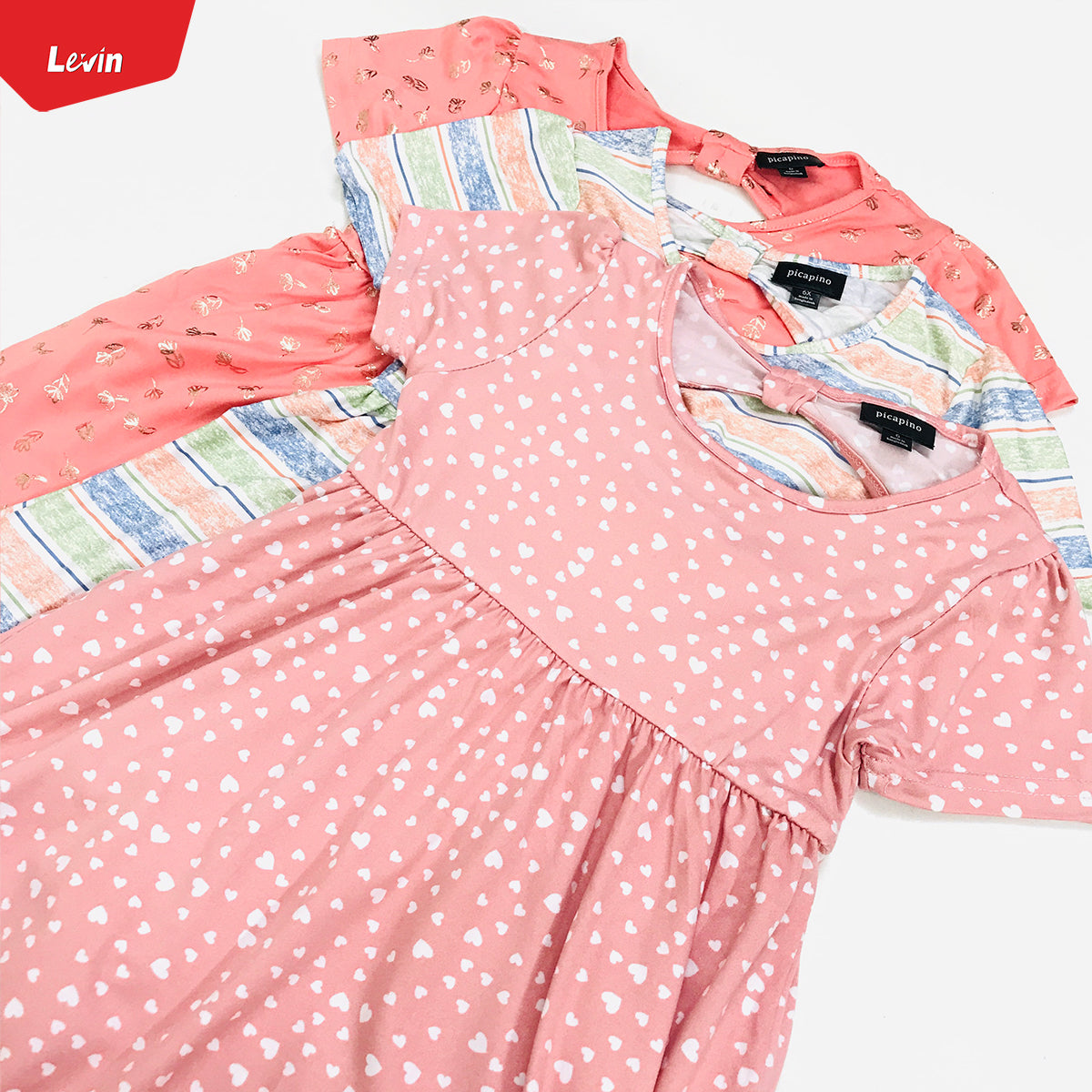 Girls Comfortable Printed Casual Short Sleeve Frock