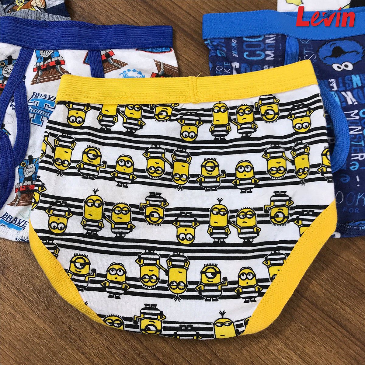 Pack of 5 Assorted Multicolor Soft Ribbed Boys Underwear