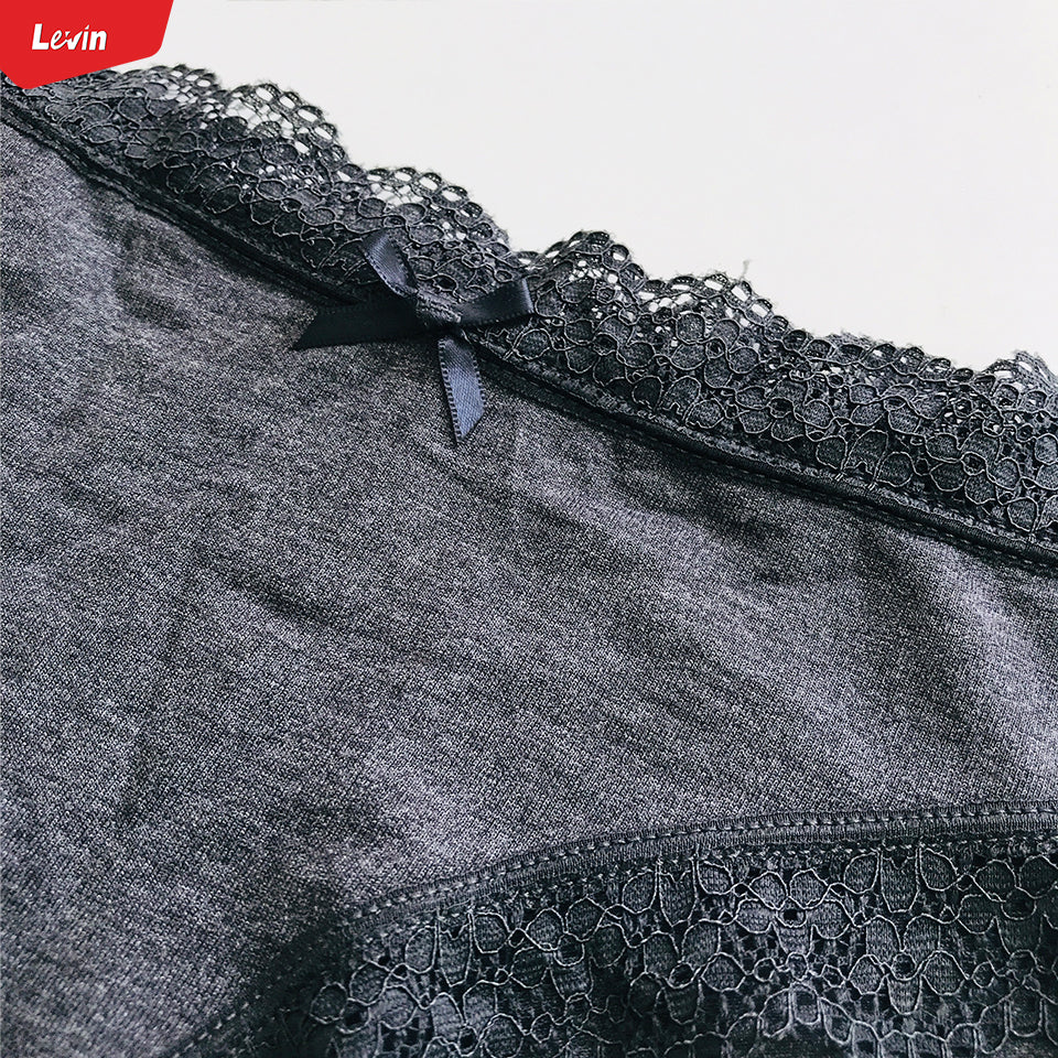 Womens Cotton Lace Trim Underwear Hipster Panties