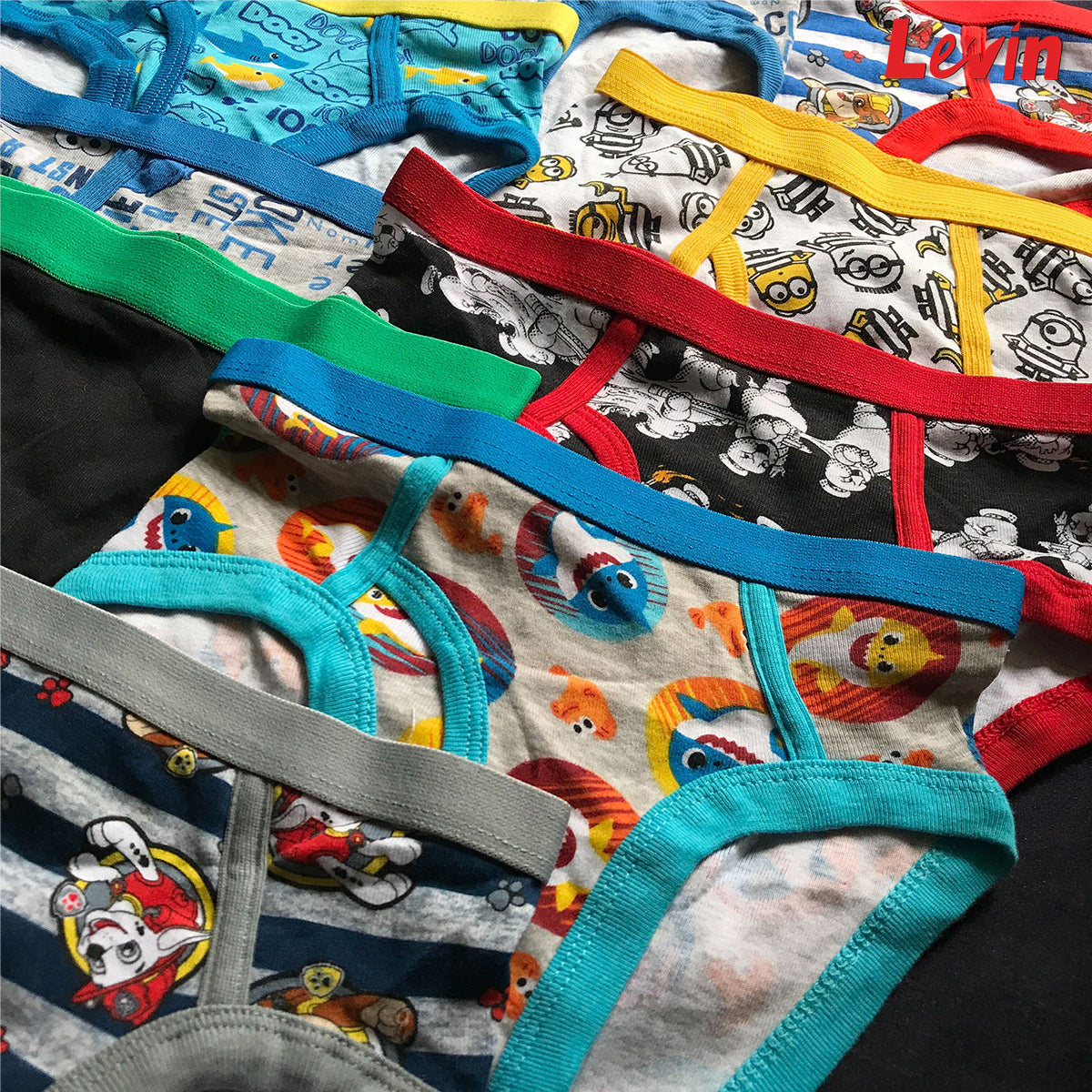Pack of 5 Assorted Multicolor Soft Ribbed Boys Underwear