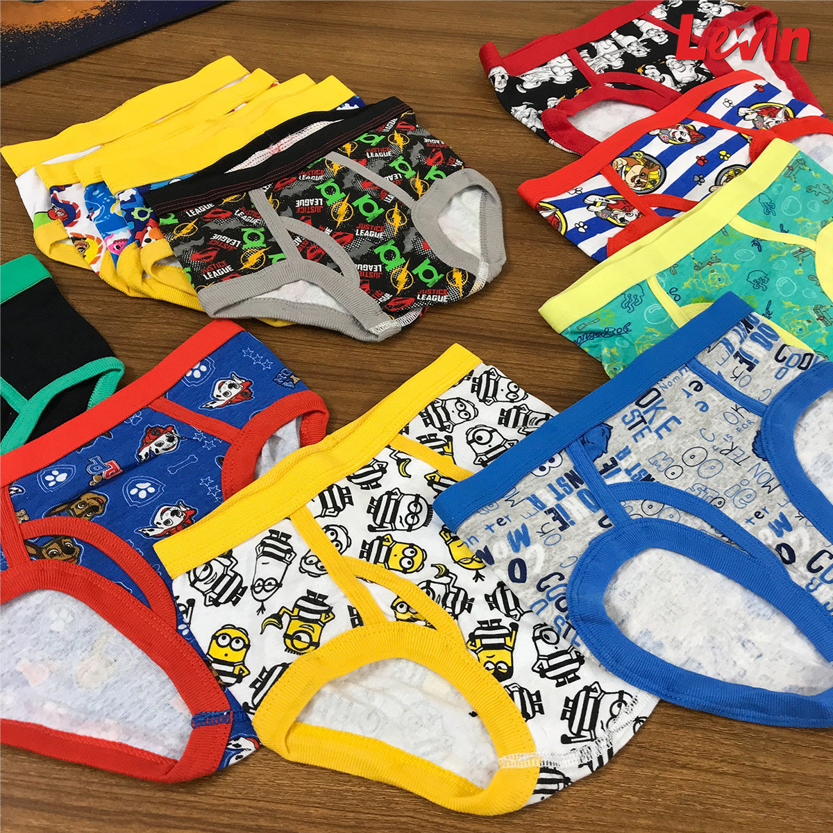 Pack of 5 Assorted Multicolor Soft Ribbed Boys Underwear