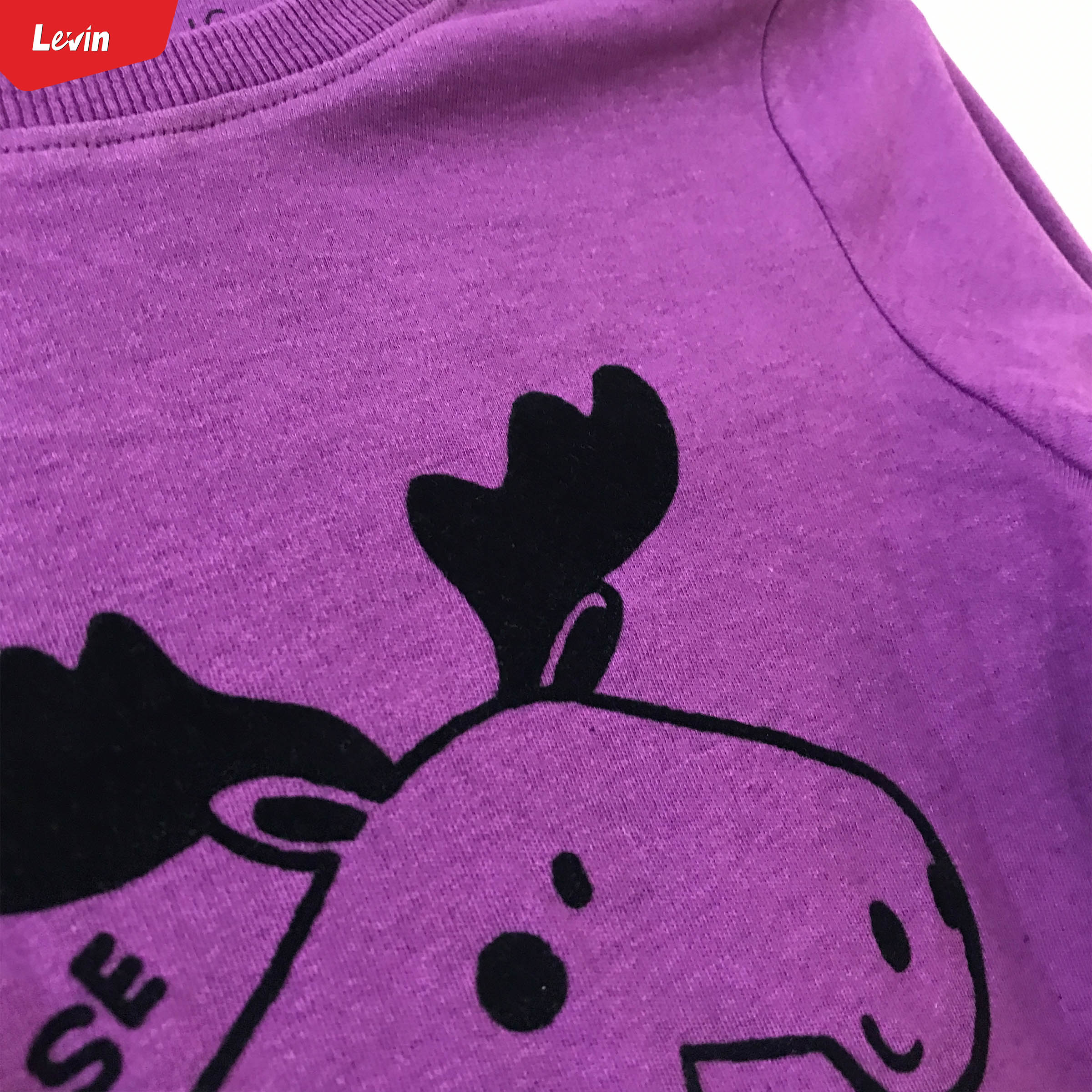 Kids Cotton Round Neck Ribbed Cuffed Long Sleeve Sweatshirt T-Shirt