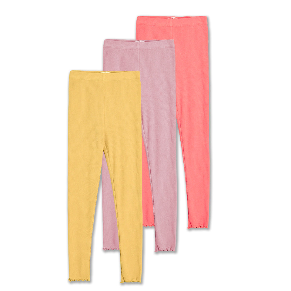 Babyhug Cotton Lycra Knit Full Length  Solid Color Legging with Stretch - Red main image 1