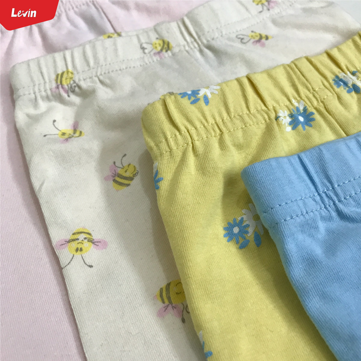 Cotton Stretch Solid Printed Leggings Baby Trouser Infant Pant