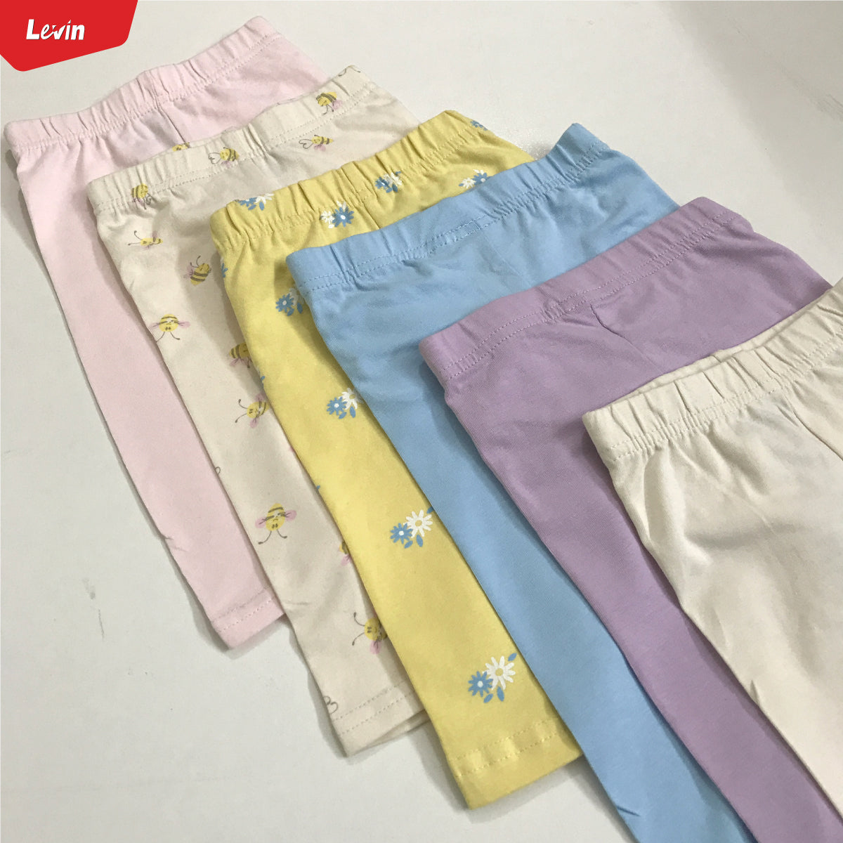 Cotton Stretch Solid Printed Leggings Baby Trouser Infant Pant