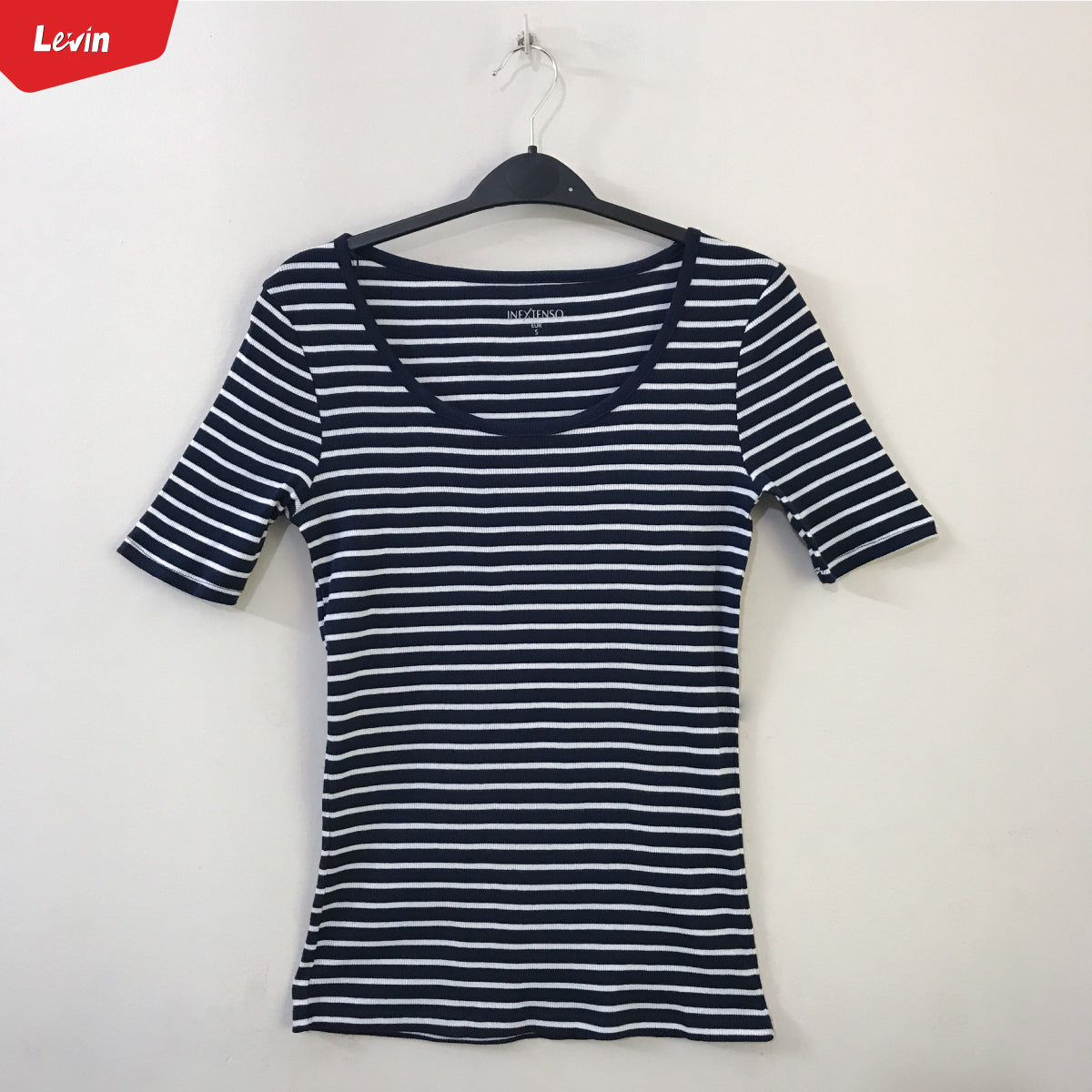 Women’s Cotton Ribbed Fitted Scoop Neck T-Shirts