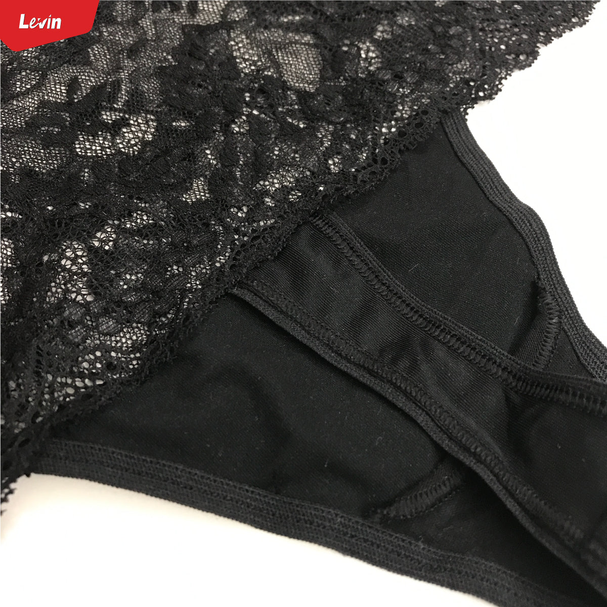Women’s High Waisted Lace Top Sexy Thongs