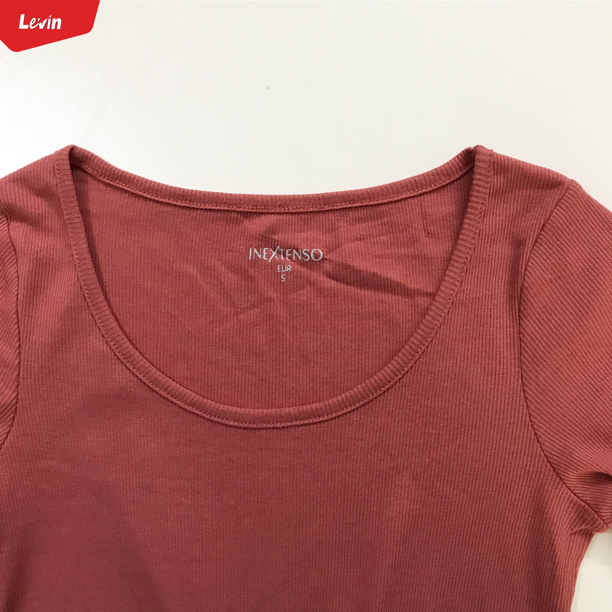 Women’s Cotton Ribbed Fitted Scoop Neck T-Shirts
