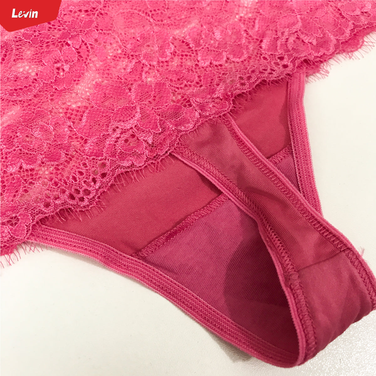 Women’s High Waisted Lace Top Sexy Thongs