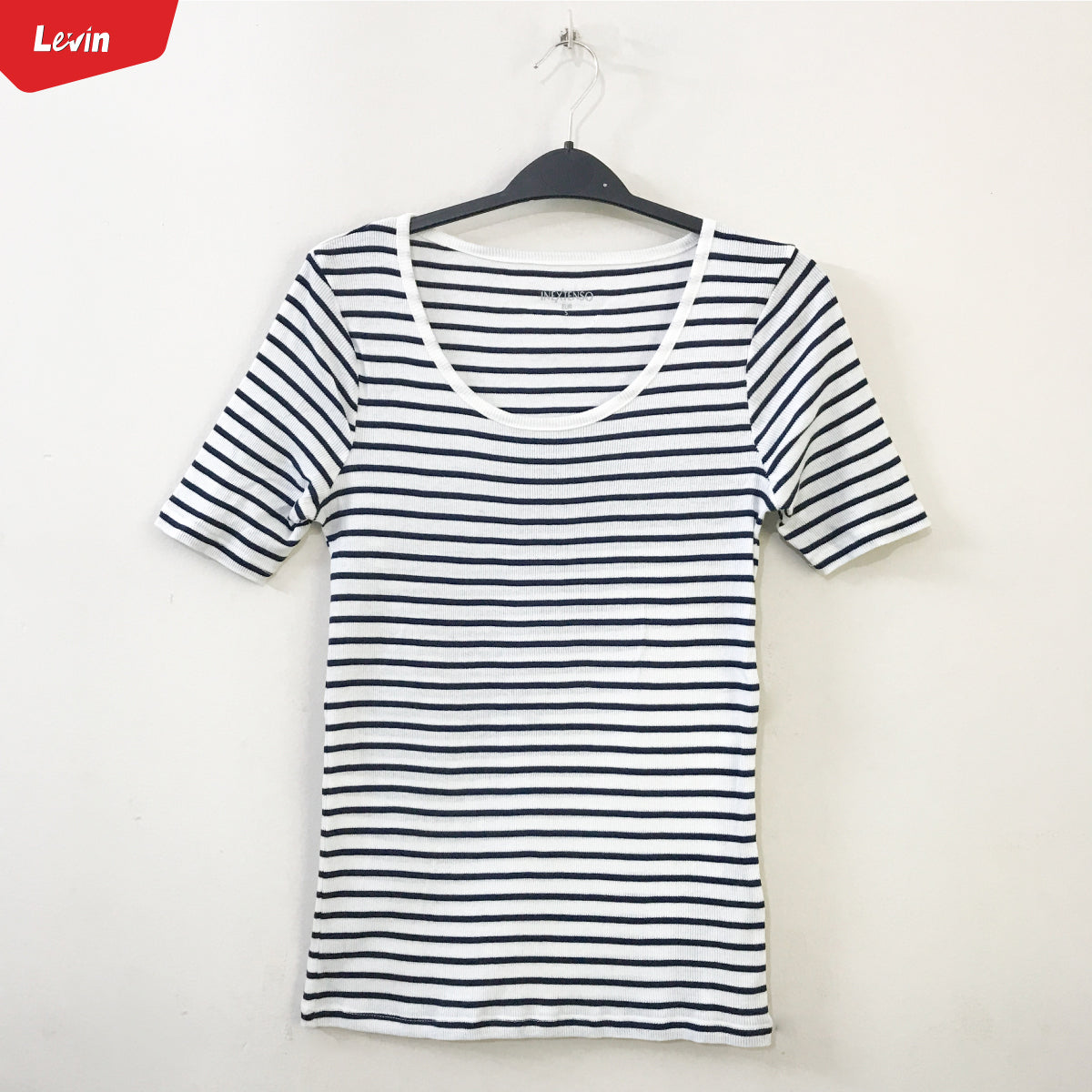 Women’s Cotton Ribbed Fitted Scoop Neck T-Shirts