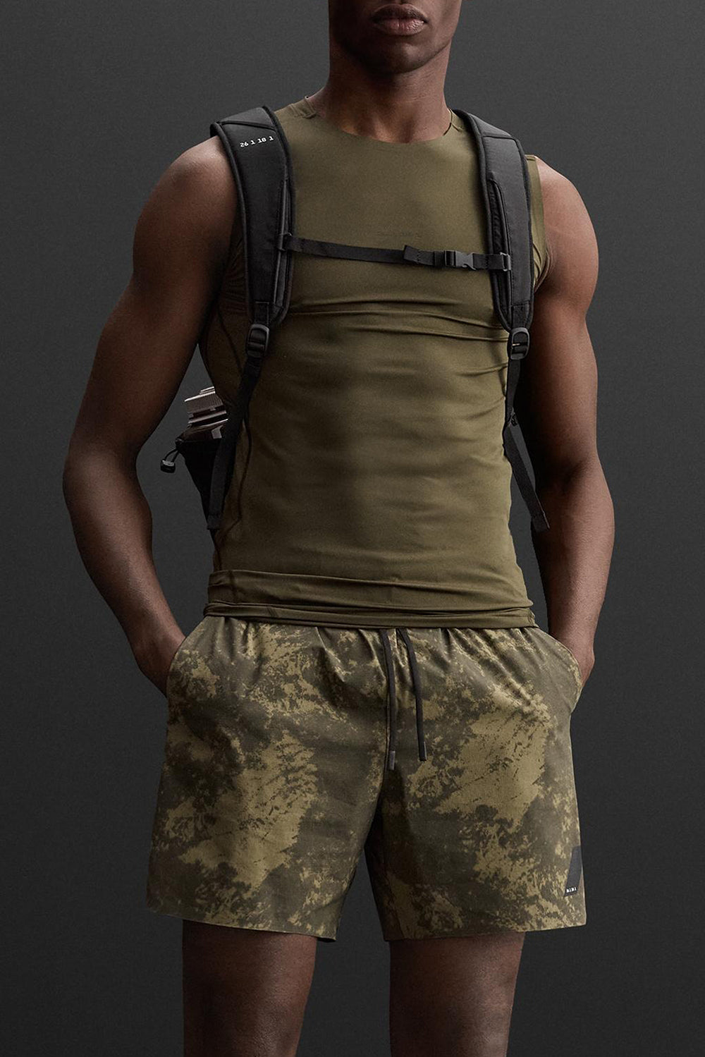 Men’s Compression Fit Sleeveless Athletic Tank Top