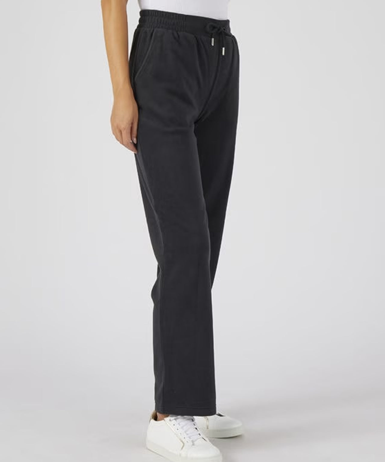 Womens Micro Fleece Straight Leg Pants with Pockets
