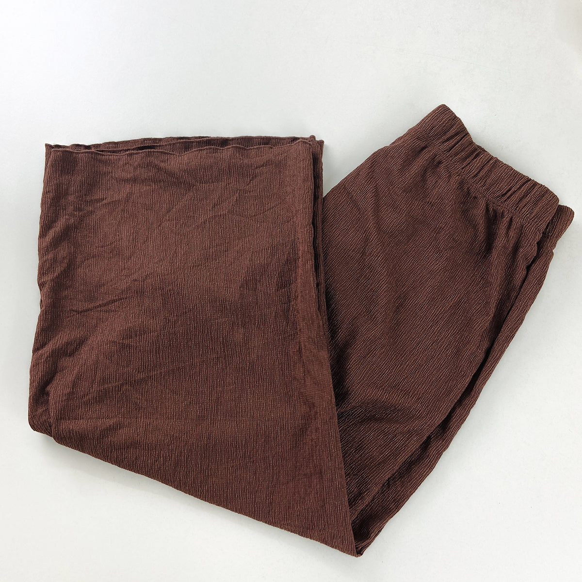 Womens Lightweight Crinkle Culotte 3/4 Pajama