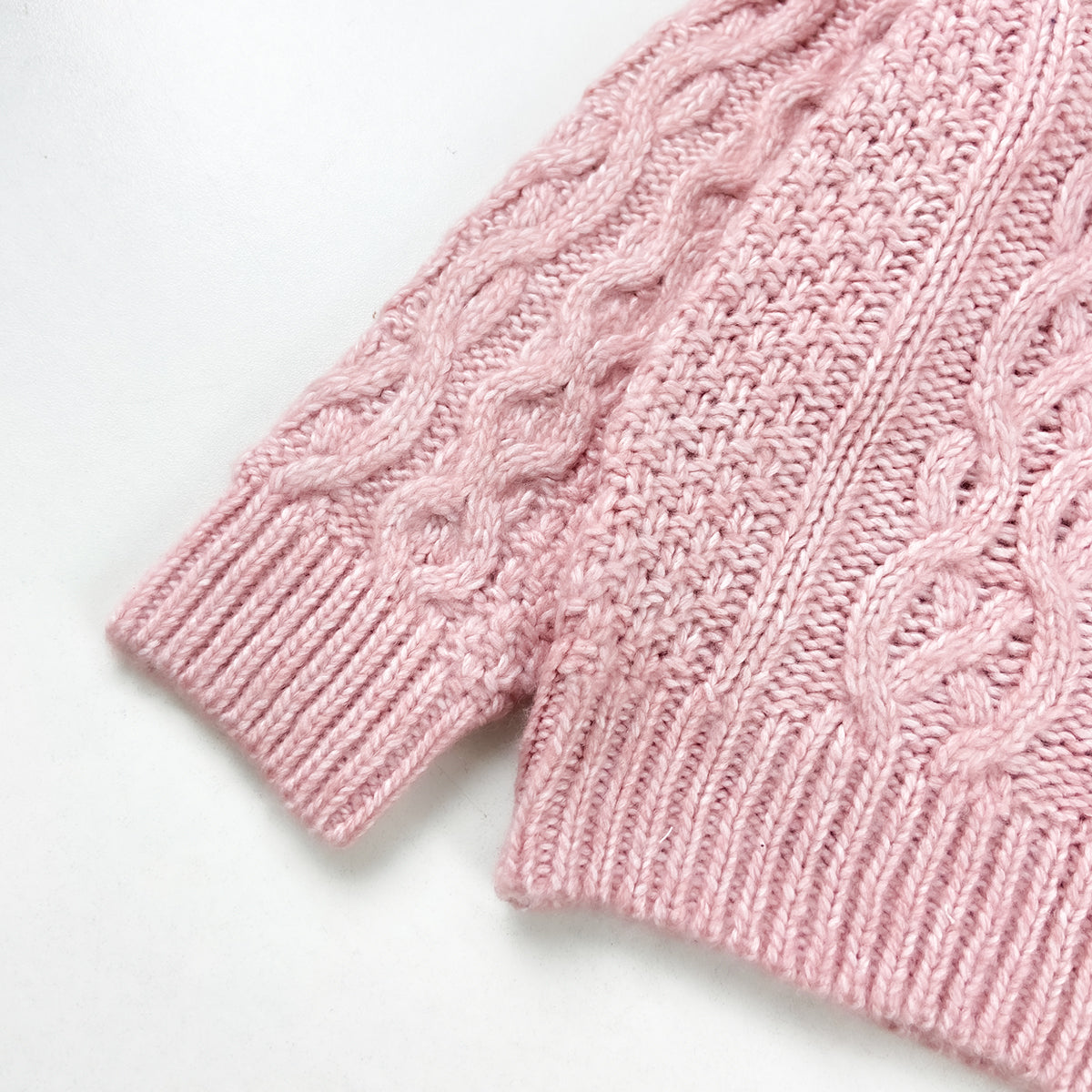 Kids Cable Knit Soft Cotton Cardigan Sweater