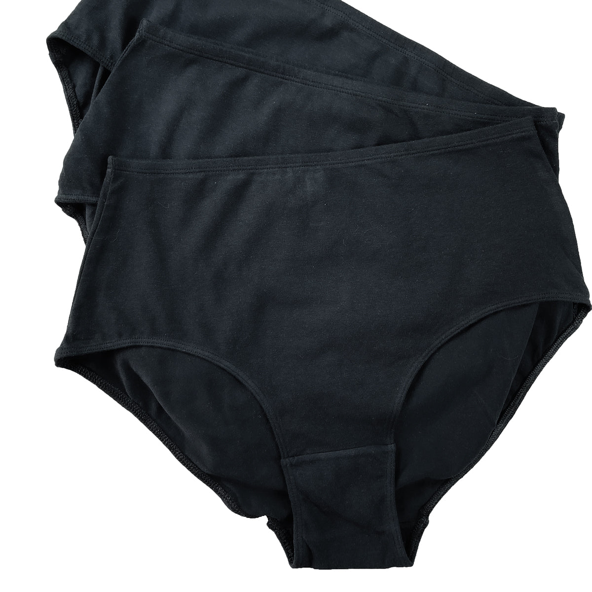 Pack of 3 Womens Premium High-Waist Full Coverage Cotton Panty