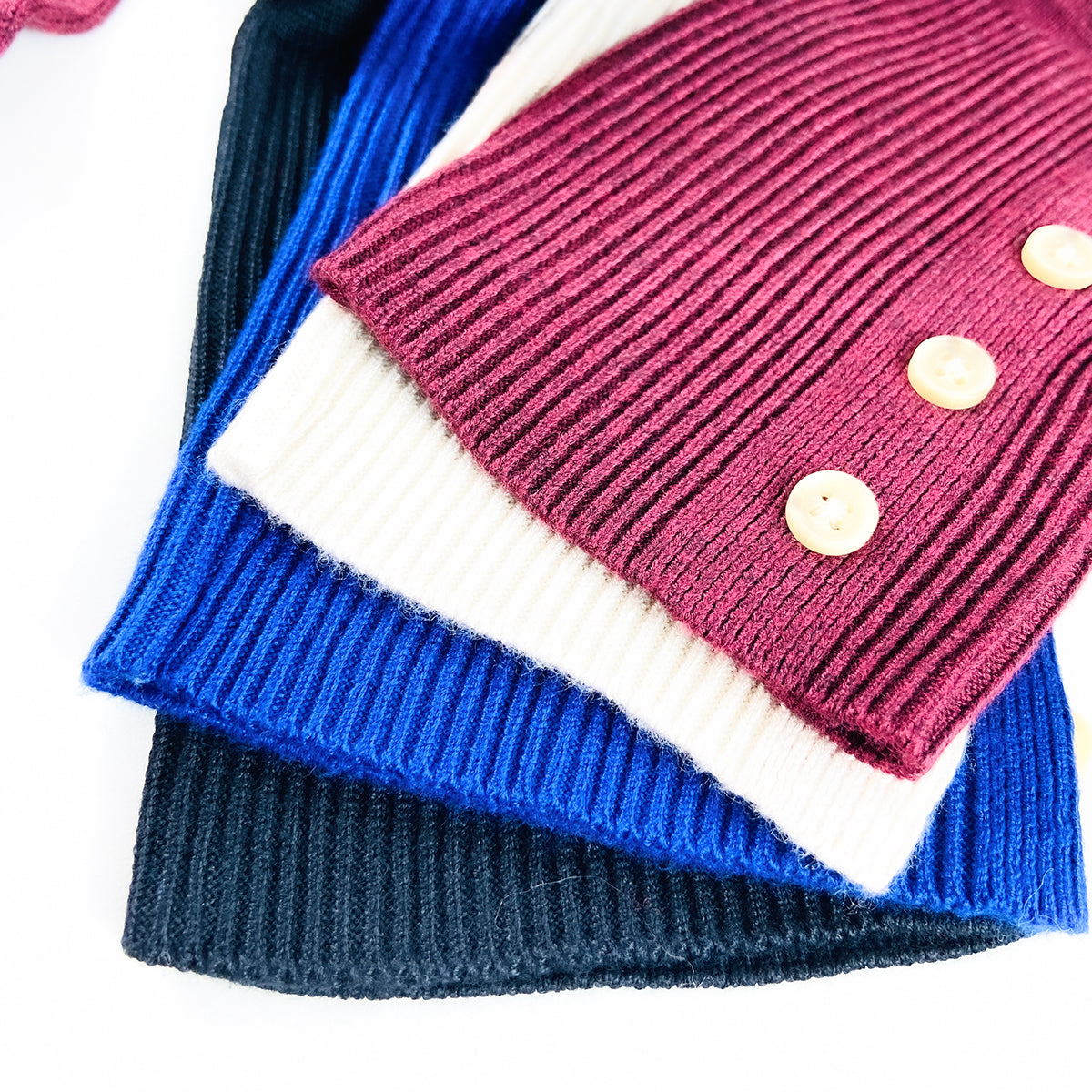 Womens Premium Knit Button-Sleeve Long Open Front Cardigan