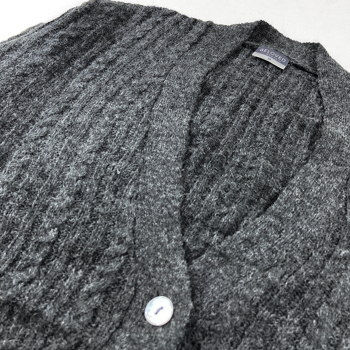 Womens Premium Wool Blend Long Soft Fuzzy Texture Cardigan