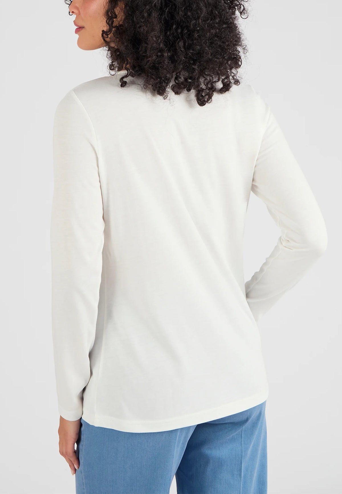 Women’s Thermal Long Sleeve Lace Trim V-Neck T-Shirt