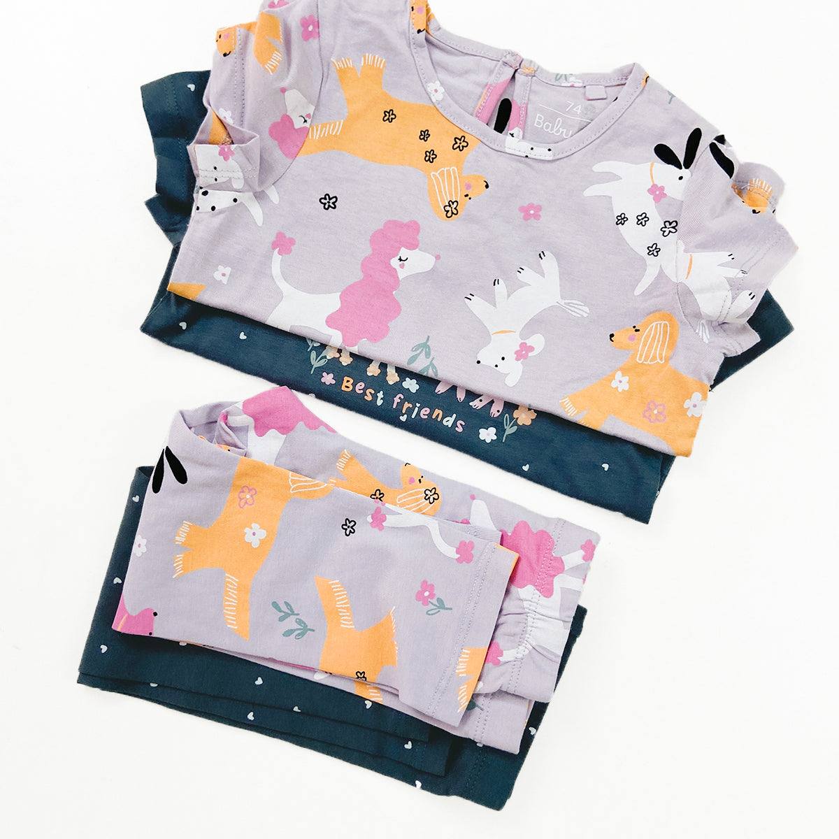 Kids Cotton Printed Co-Ord Pajama Set