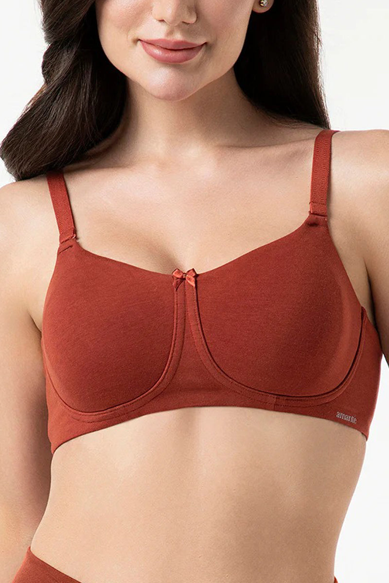 Womens Cotton Non-Padded Non-Wired Full Coverage Bra