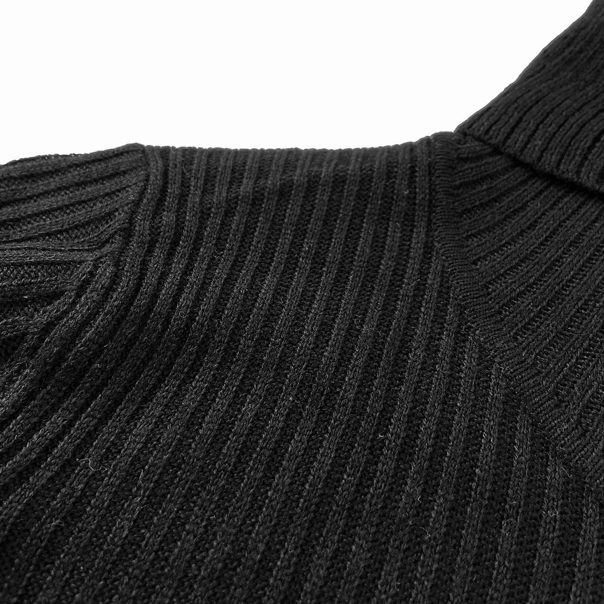 Womens Ribbed Knit Turtleneck Soft Stretch Sweater