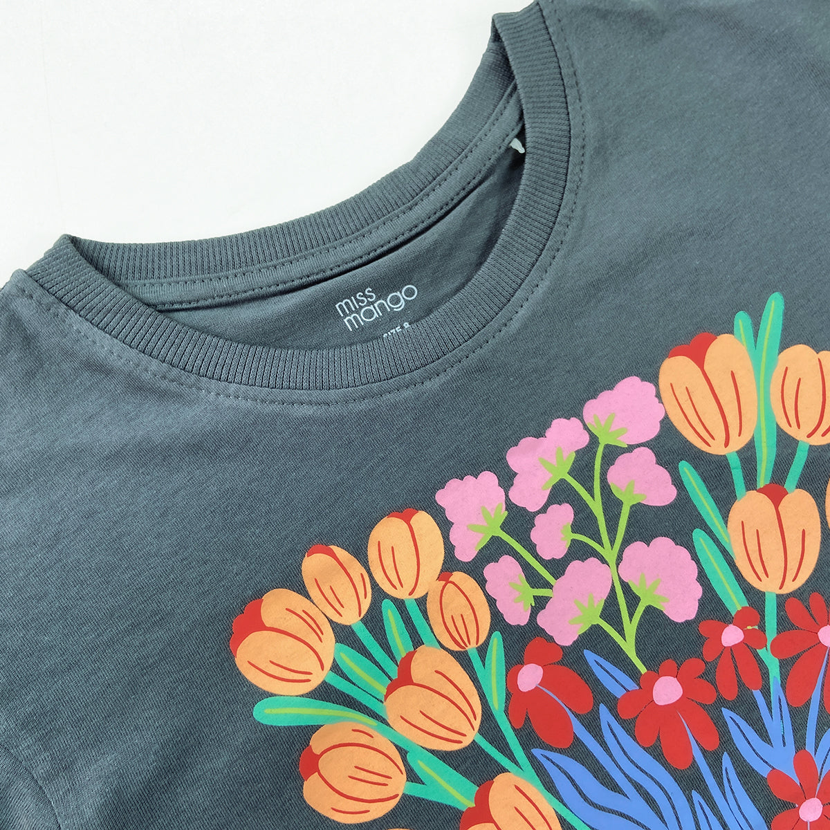 Girls Fun Printed Soft Cotton Short Sleeve Crew Neck T-Shirt (8-16 Years)