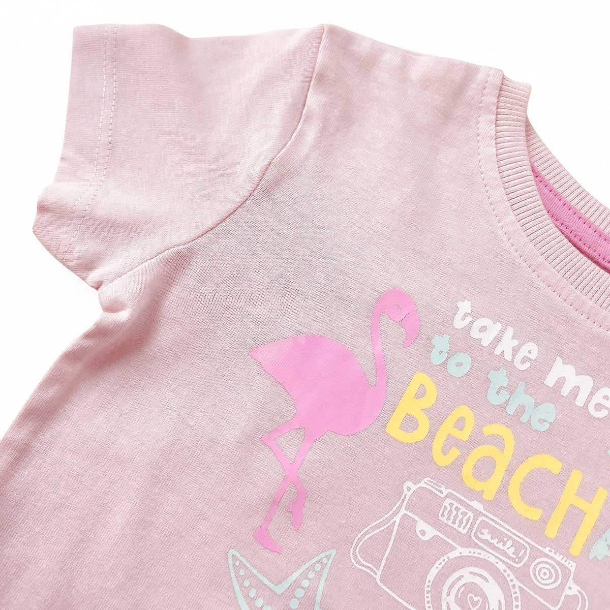 Girls Printed Soft Cotton Short Sleeve T-Shirt