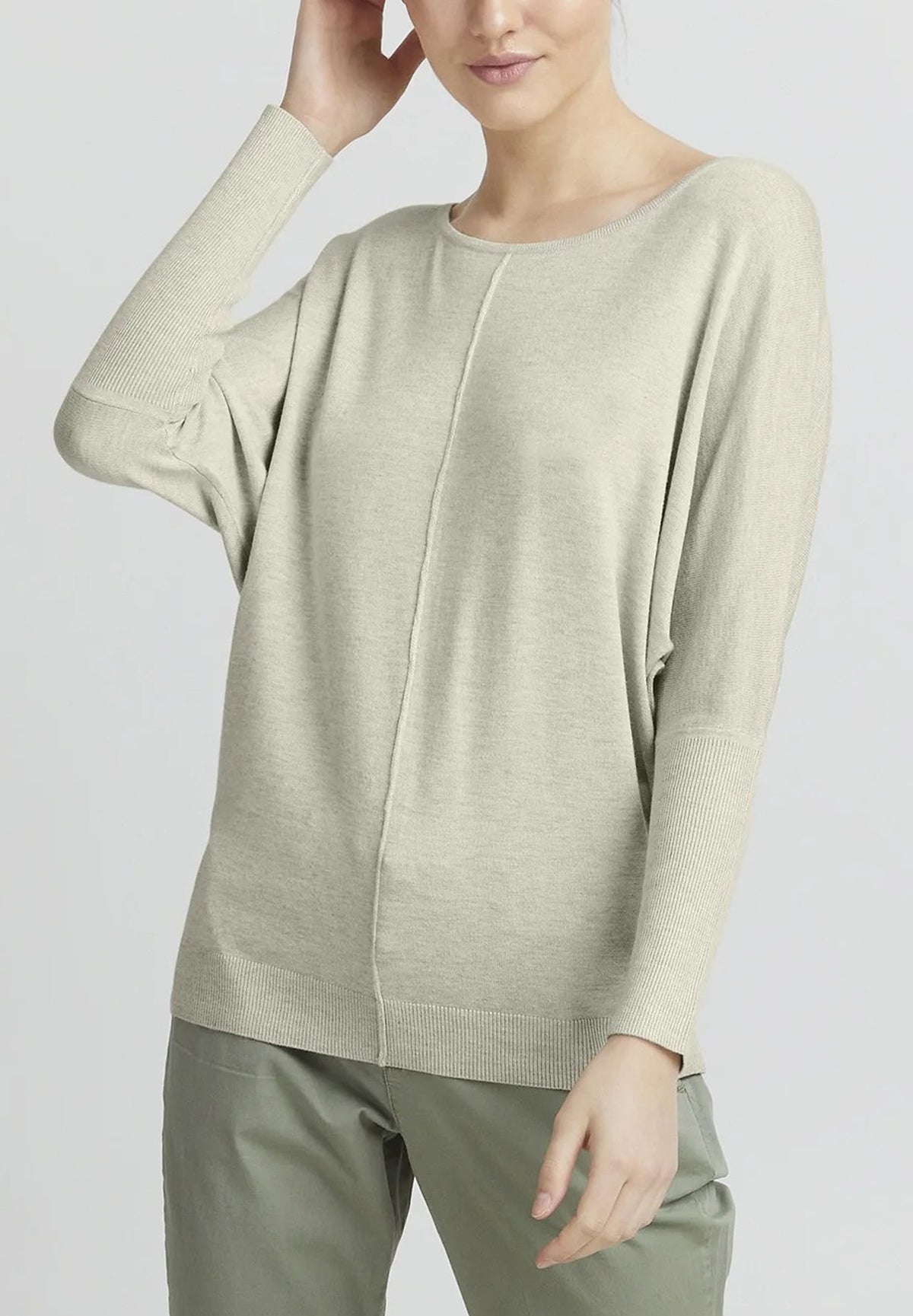 Womens Premium Soft Viscose Knit Crew Neck Sweater
