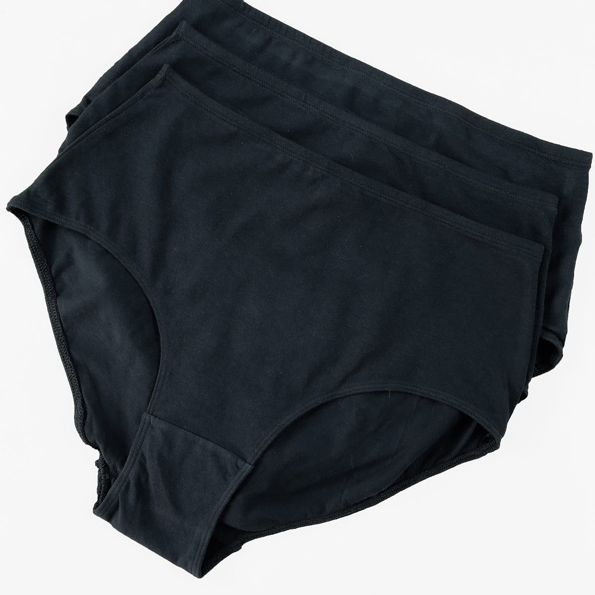 Pack of 3 Womens Premium High-Waist Full Coverage Cotton Panty