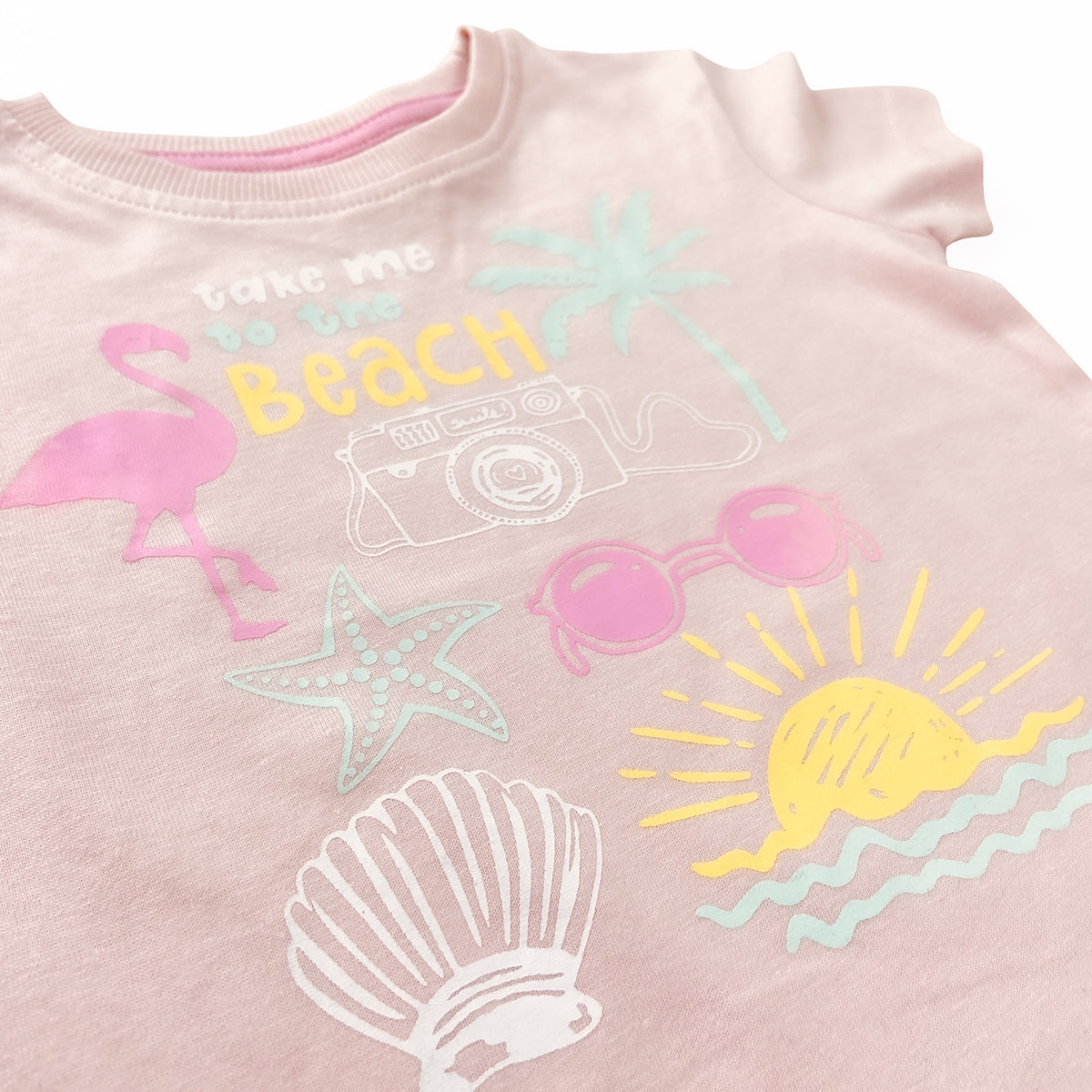 Girls Printed Soft Cotton Short Sleeve T-Shirt