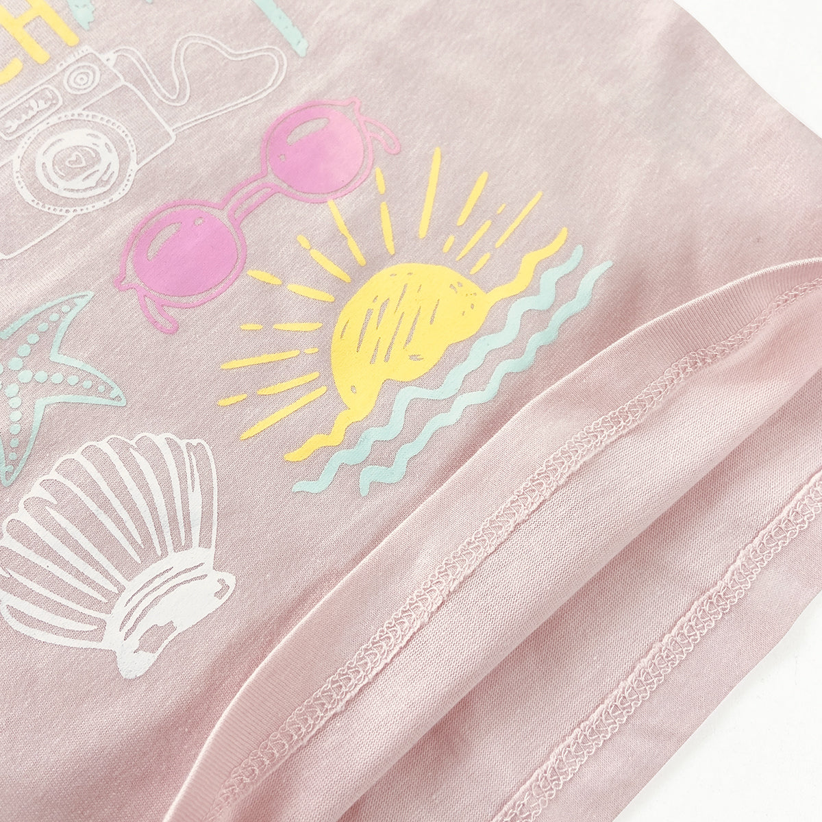 Girls Printed Soft Cotton Short Sleeve T-Shirt