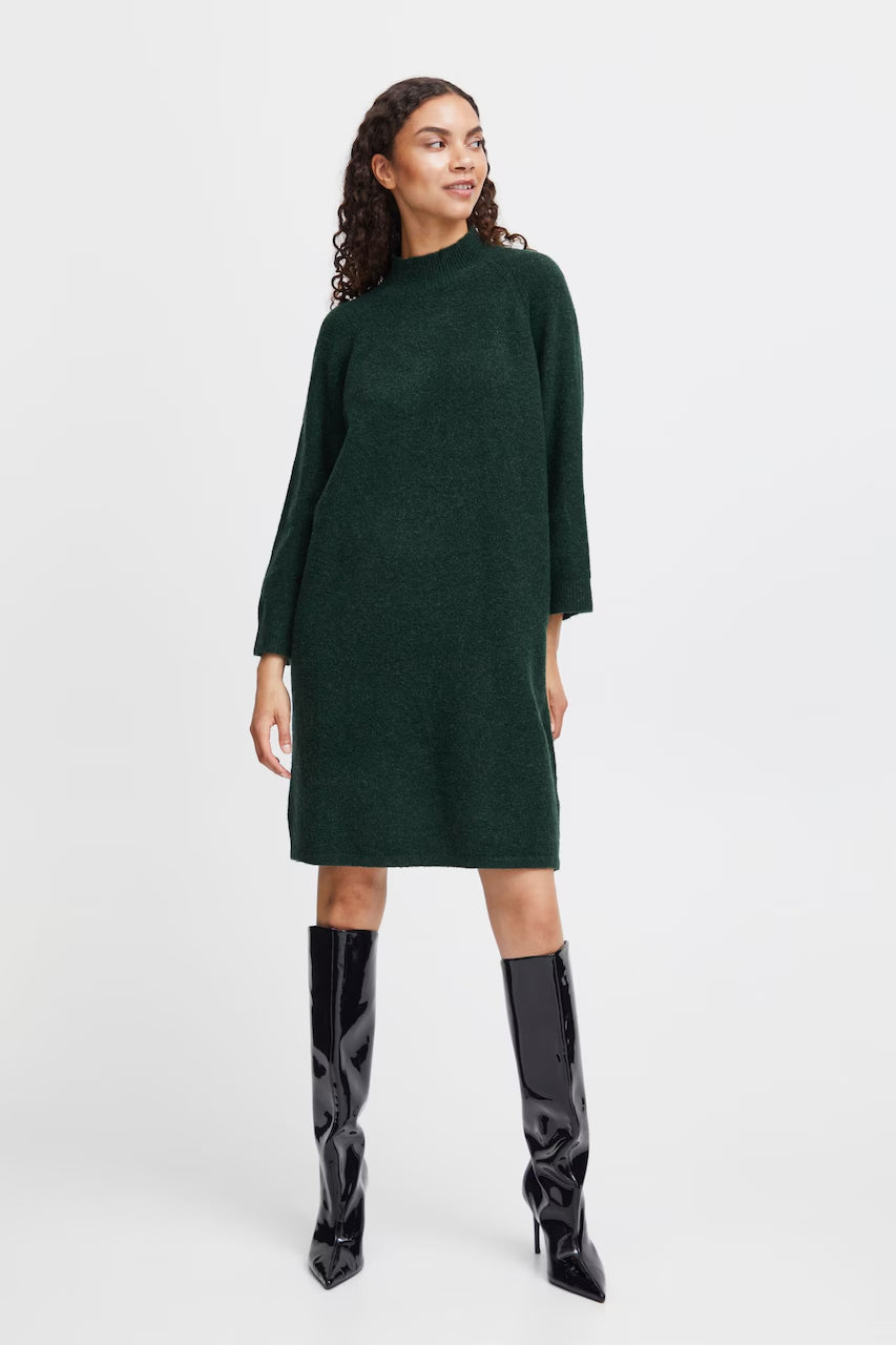 Womens Knee Long Knitted Sweater Dress